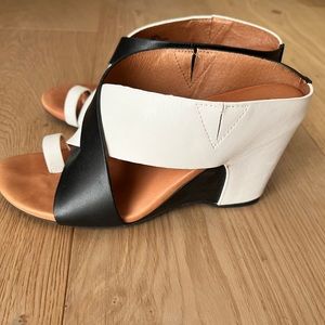 Leather wedges- like new- Gentle Souls Kenneth Cole, 7M